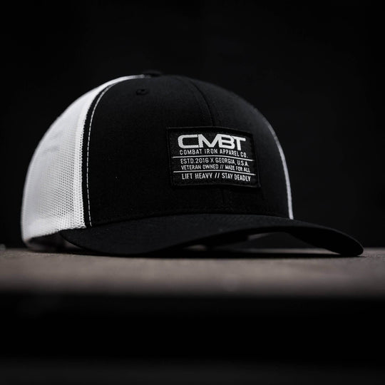 Branded CMBT Labeled Mid-Profile Snapback Hat - One Revolver Surfboards