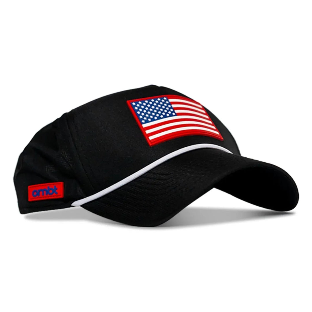 One Revolver Surfboards - American Flag Patch Weekender Performance Snapback Hat WEEKENDER MESH SNAPBACK