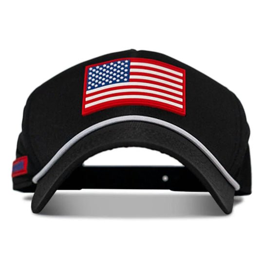 One Revolver Surfboards - American Flag Patch Weekender Performance Snapback Hat WEEKENDER MESH SNAPBACK