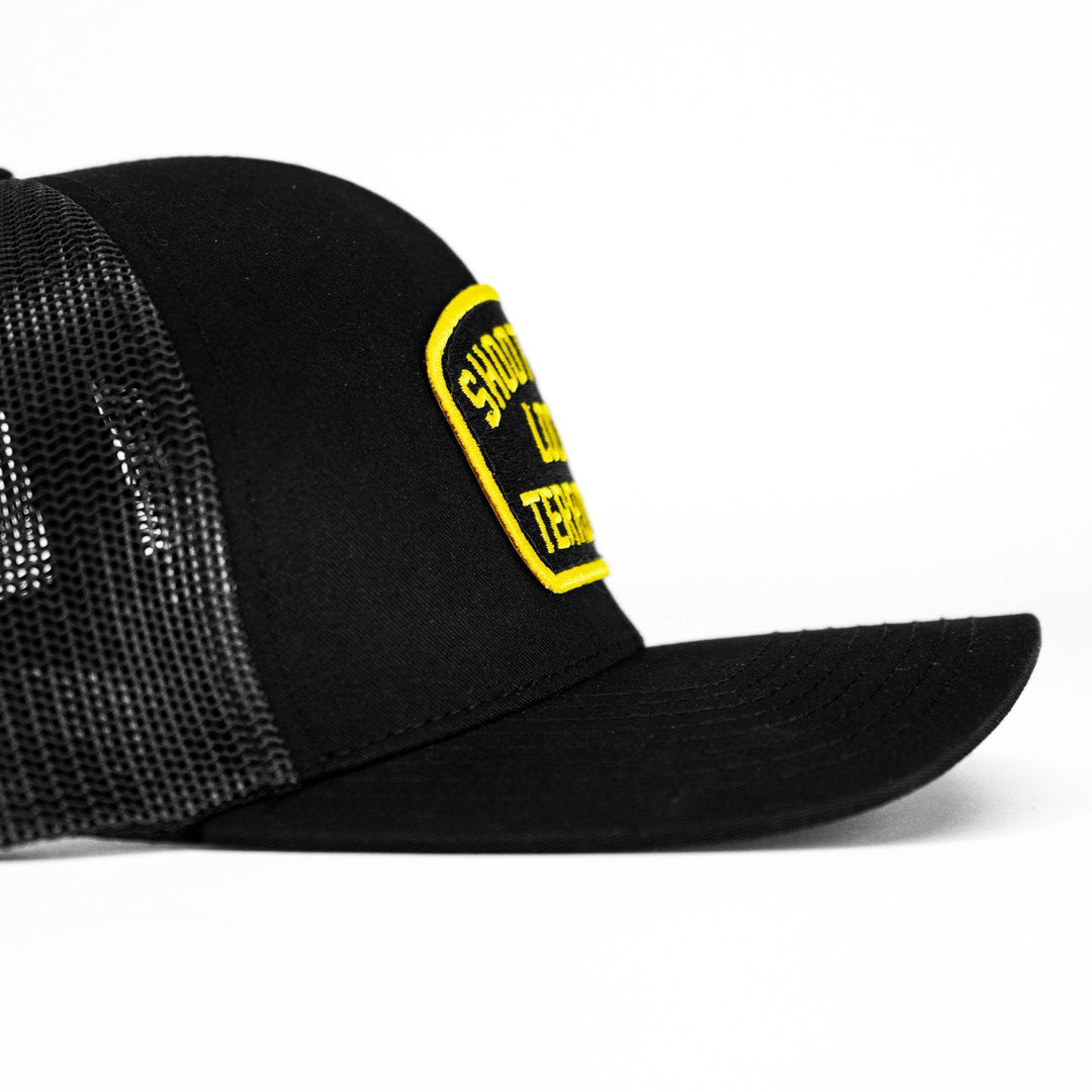 Shoot Your Local Terrorists Patch Snapback Hat - HEADWEAR - One Revolver Surfboards