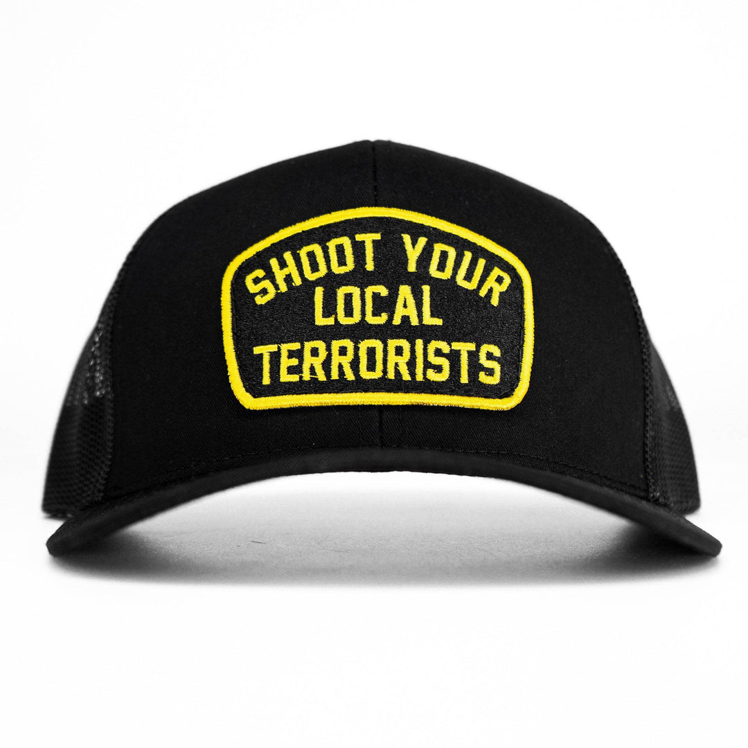 Shoot Your Local Terrorists Patch Snapback Hat - HEADWEAR - One Revolver Surfboards