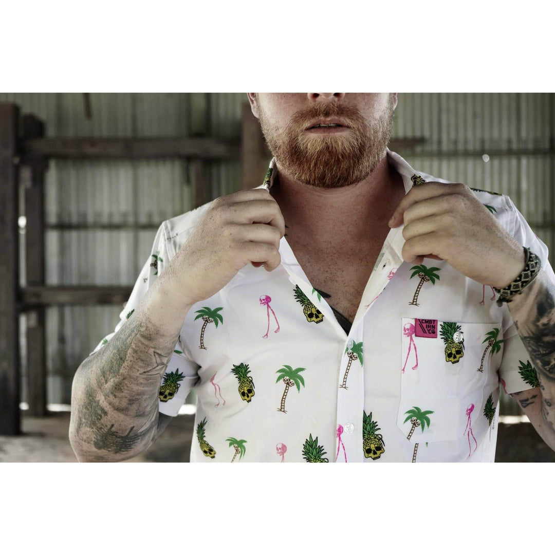 LIGHT WEIGHT BUTTON UP SHORT SLEEVE - One Revolver Surfboards