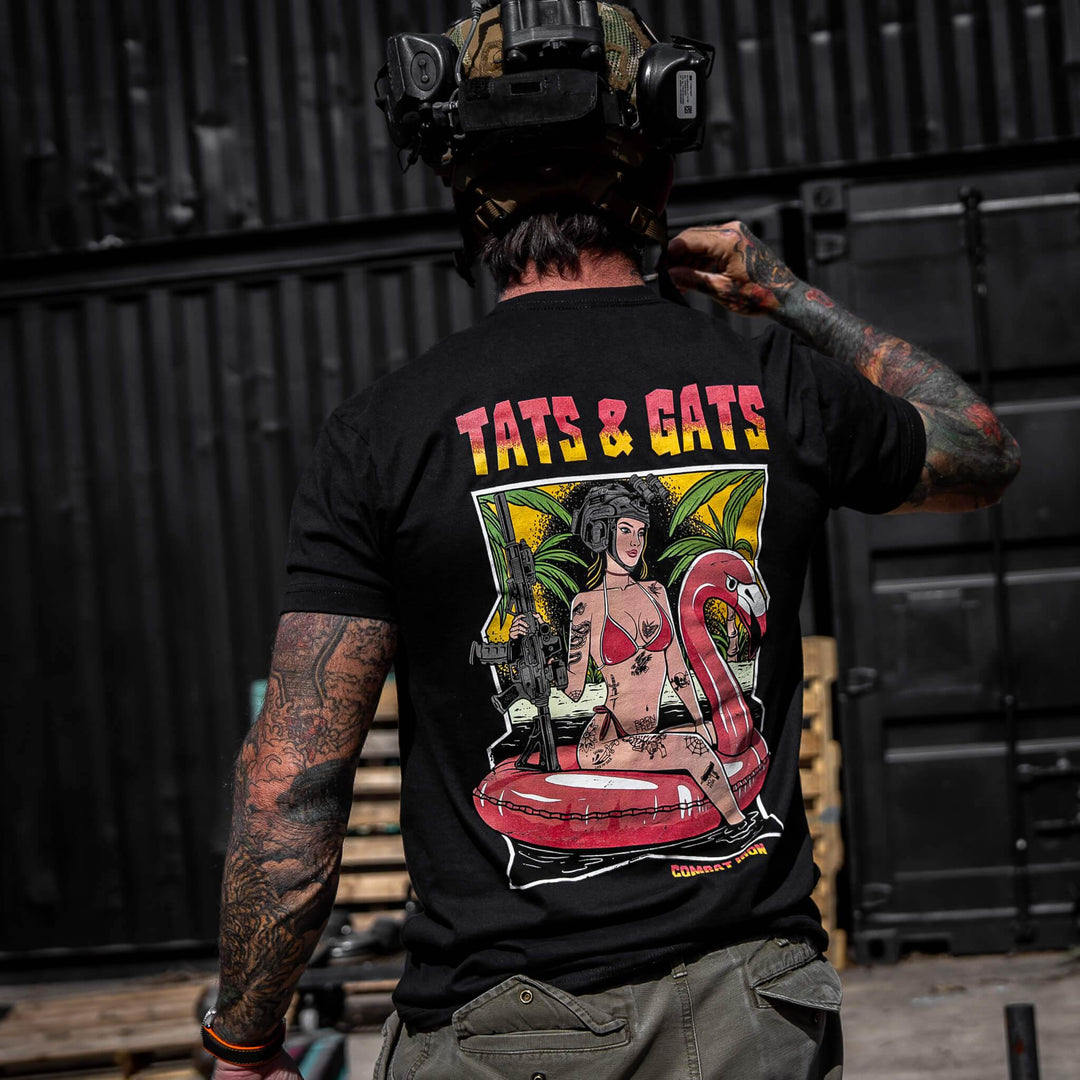 Tat's & Gat's Summer Men's T-Shirt - One Revolver Surfboards
