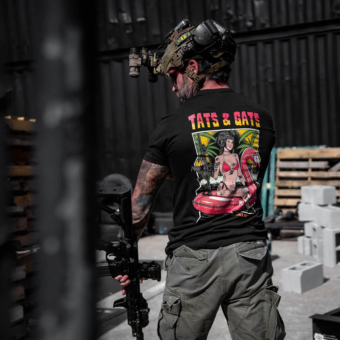 Tat's & Gat's Summer Men's T-Shirt - One Revolver Surfboards