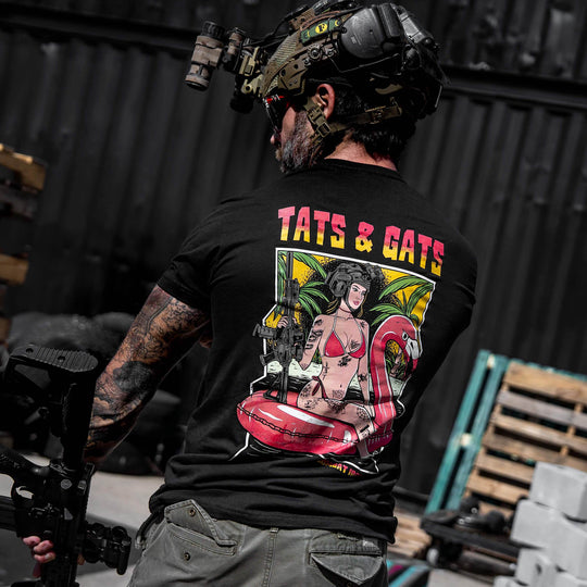 Tat's & Gat's Summer Men's T-Shirt - One Revolver Surfboards
