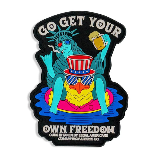 One Revolver Surfboards - Go Get Your Own Freedom PVC Patch PVC VELCRO PATCH