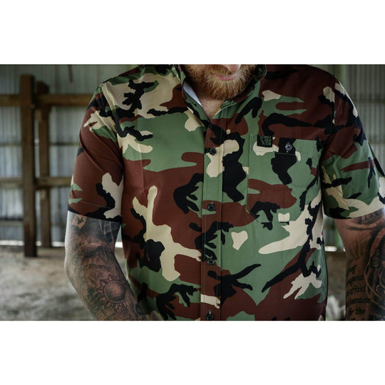 LIGHT WEIGHT BUTTON UP SHORT SLEEVE - One Revolver Surfboards