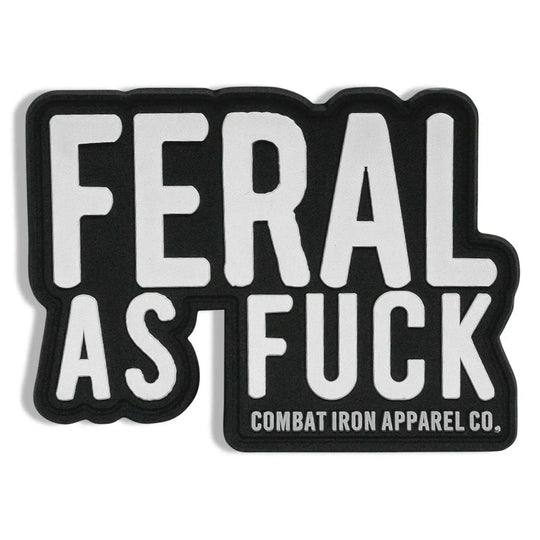 One Revolver Surfboards - Feral As Fuck Die Cut PVC Patch PVC VELCRO PATCH