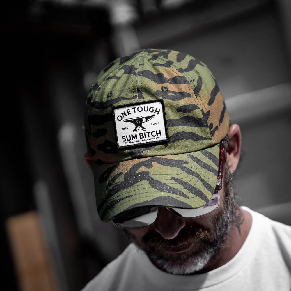 One Tough Sum B Patch Ripstop Low Profile Hat - HEADWEAR - One Revolver Surfboards