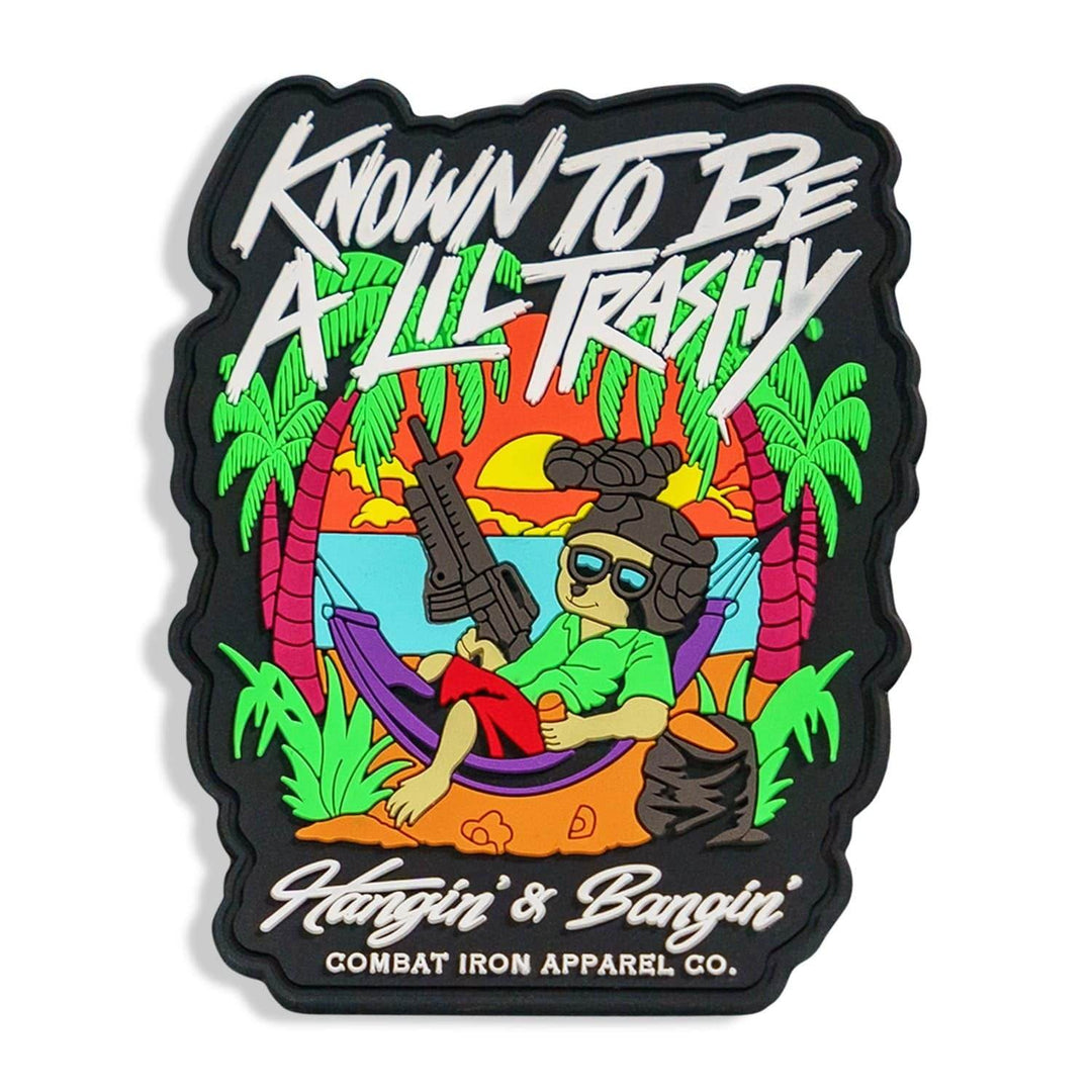 Known To Be A Little Trashy Raccoon PVC Patch - One Revolver Surfboards