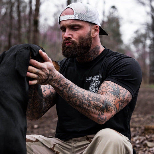 Four Legged Professional K9 Dog Training Men's T-Shirt - One Revolver Surfboards
