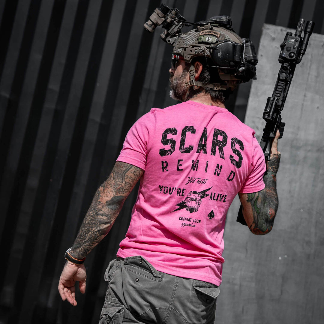 Scars Remind You That You're Alive Men's T-Shirt - One Revolver Surfboards
