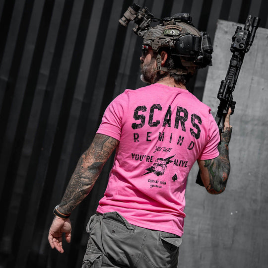 Scars Remind You That You're Alive Men's T-Shirt - One Revolver Surfboards