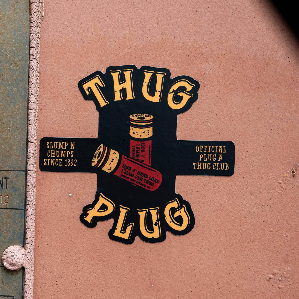 Thug Plug | Slump'n Chumps Since 1892 Decal - DECAL - One Revolver Surfboards