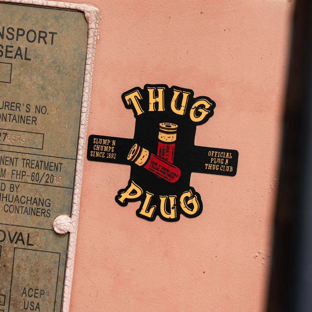 Thug Plug | Slump'n Chumps Since 1892 Decal - One Revolver Surfboards
