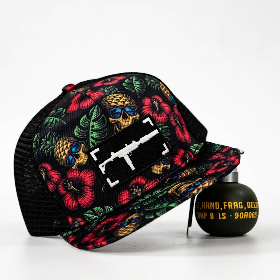 Uzi Patch Black Pineapple Express Flatbill Snapback Hat - One Revolver Surfboards