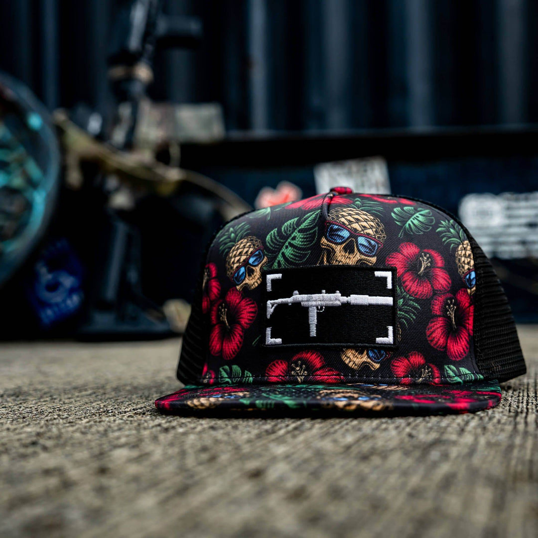 Uzi Patch Black Pineapple Express Flatbill Snapback Hat - One Revolver Surfboards