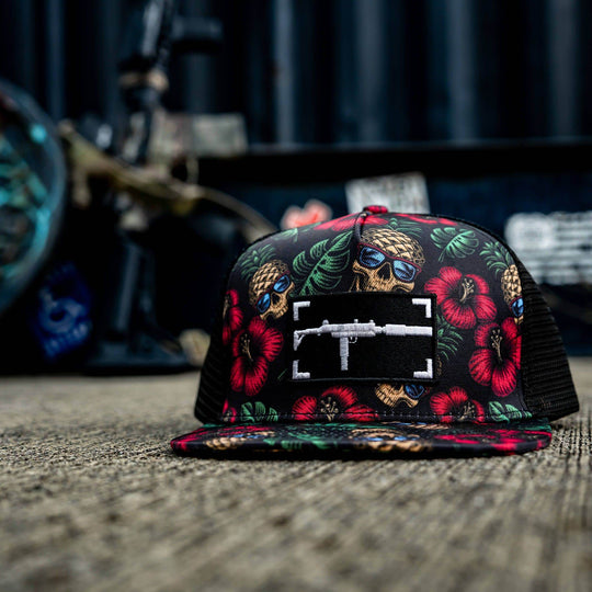 Uzi Patch Black Pineapple Express Flatbill Snapback Hat - One Revolver Surfboards