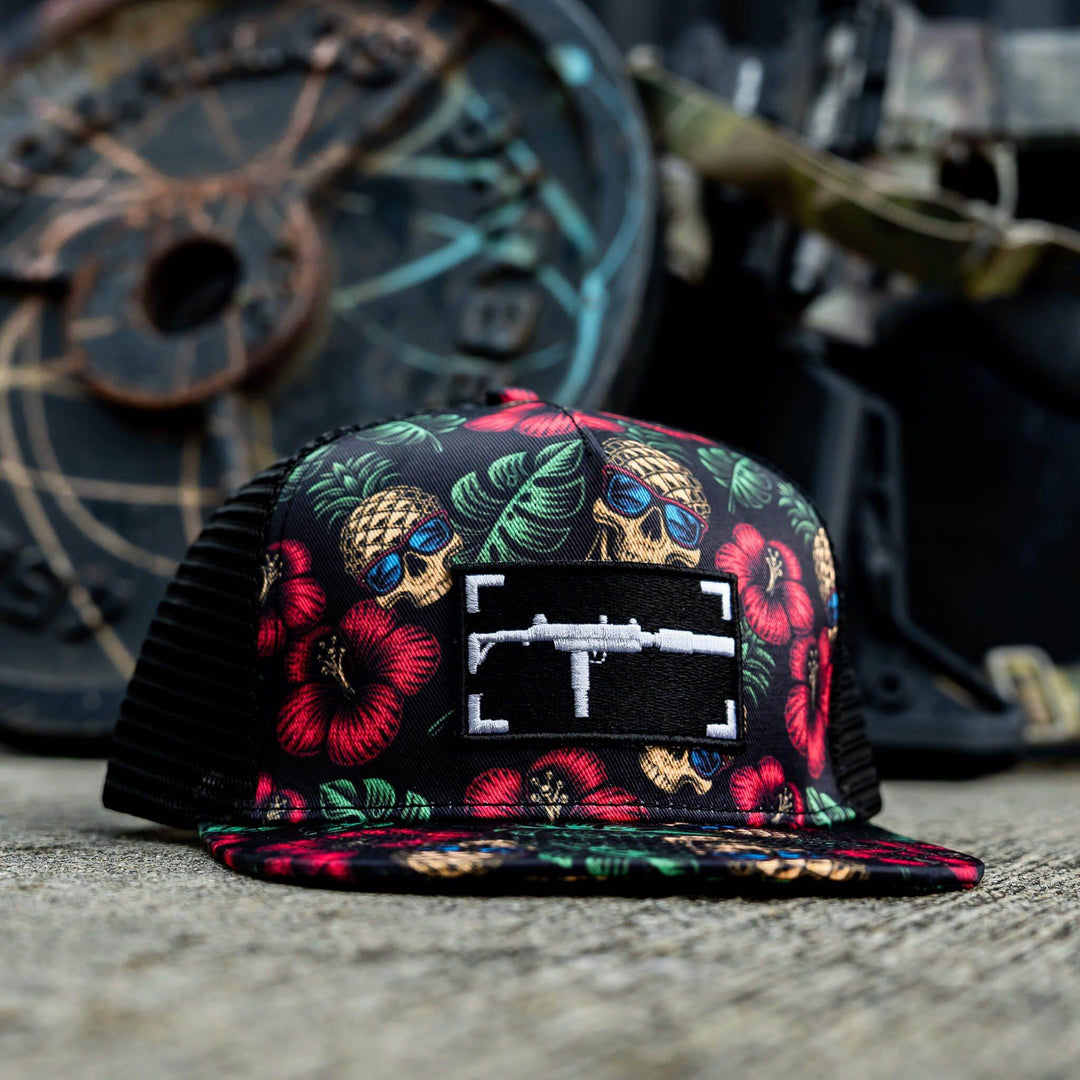 Uzi Patch Black Pineapple Express Flatbill Snapback Hat - One Revolver Surfboards