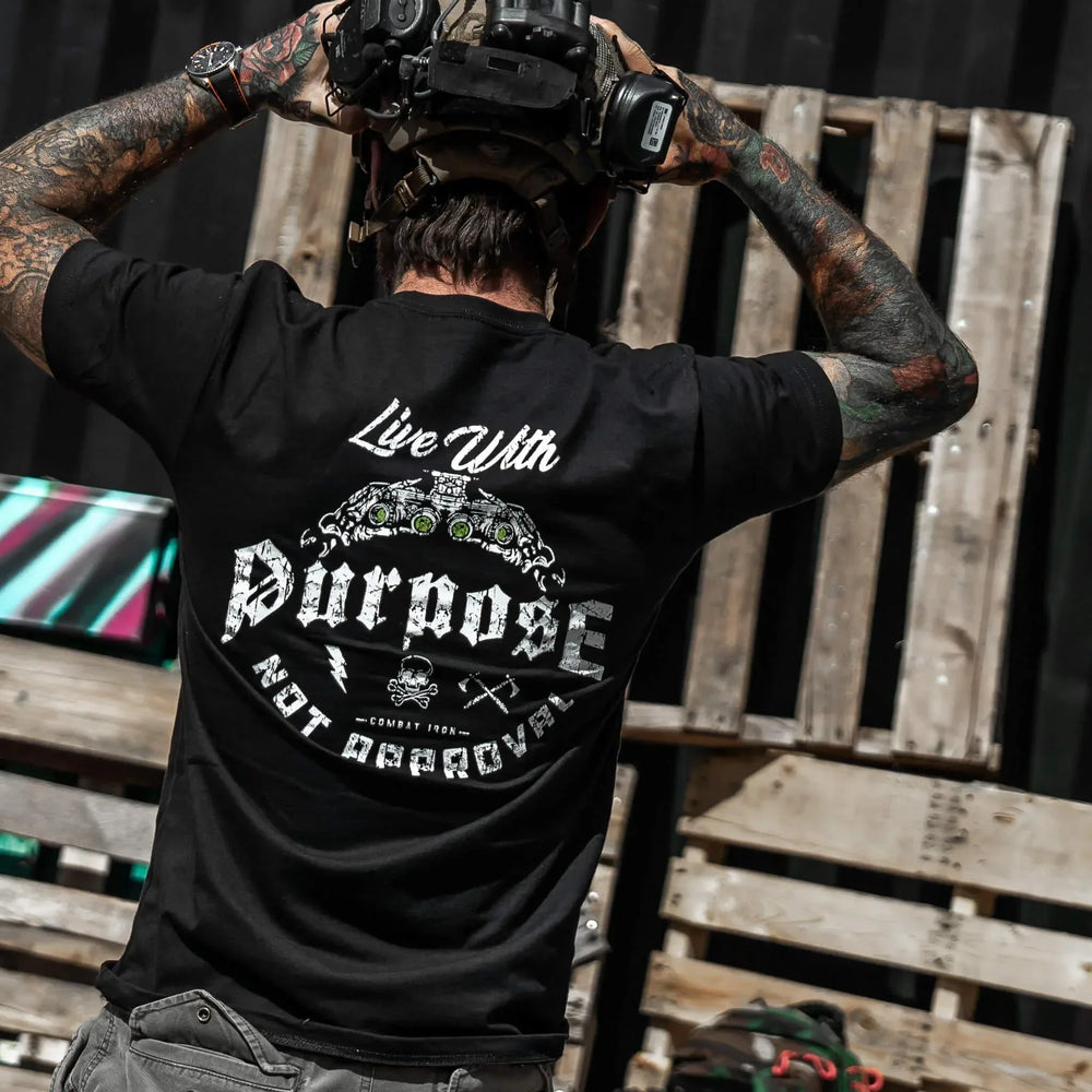 One Revolver Surfboards - Live With Purpose. Not Approval Men's T-Shirt GRAPHIC T-SHIRT