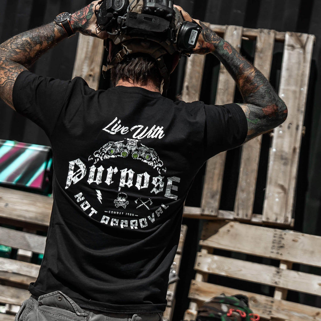 Live With Purpose. Not Approval Men's T-Shirt - One Revolver Surfboards