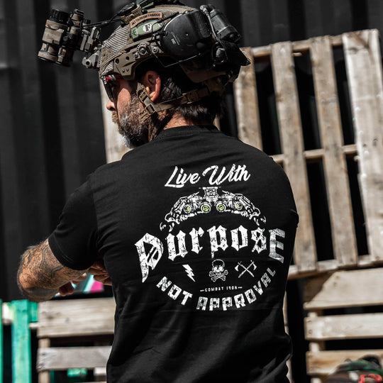 Live With Purpose. Not Approval Men's T-Shirt - One Revolver Surfboards