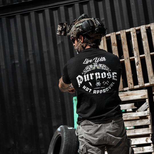 Live With Purpose. Not Approval Men's T-Shirt - One Revolver Surfboards