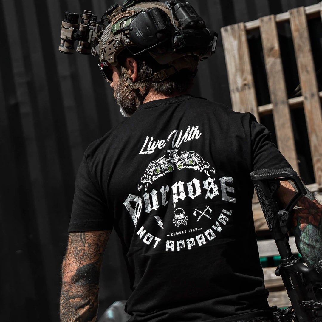 Live With Purpose. Not Approval Men's T-Shirt - One Revolver Surfboards