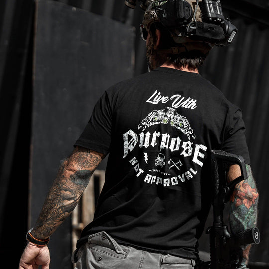 Live With Purpose. Not Approval Men's T-Shirt - One Revolver Surfboards