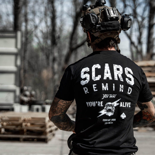 Scars Remind You That You're Alive Men's T-Shirt - One Revolver Surfboards