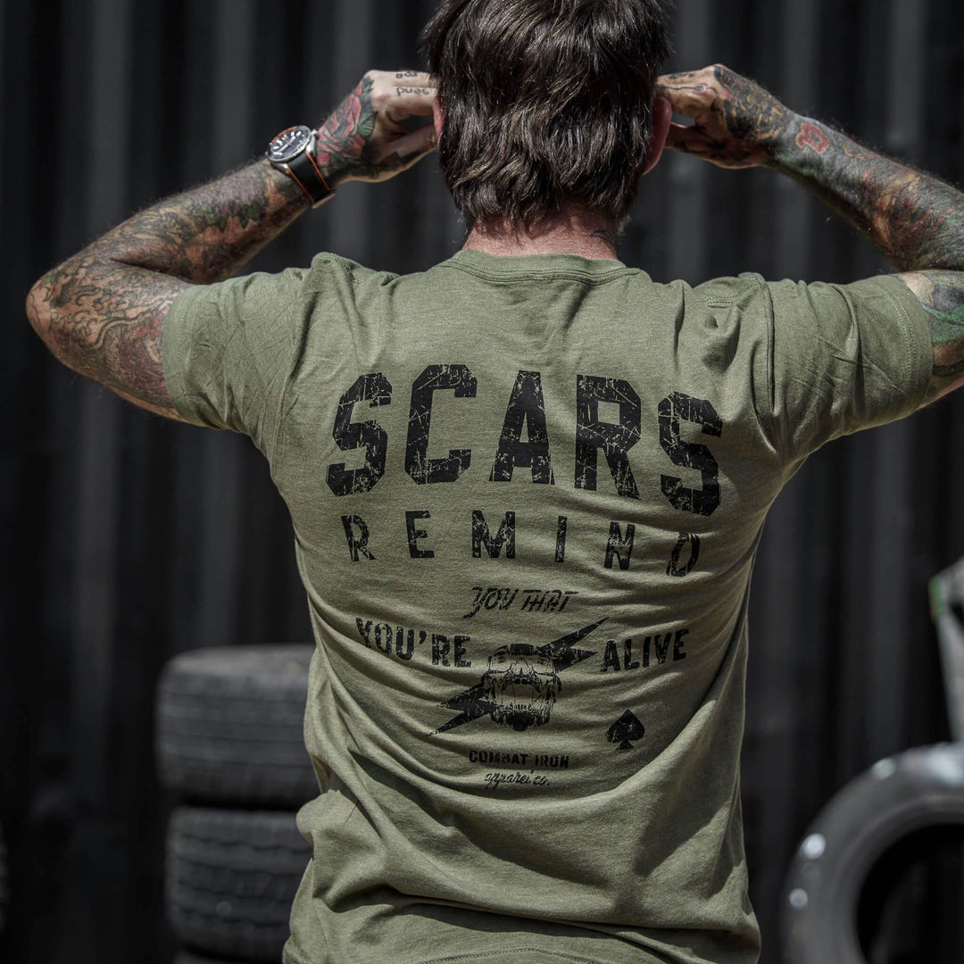 Scars Remind You That You're Alive Men's T-Shirt - One Revolver Surfboards