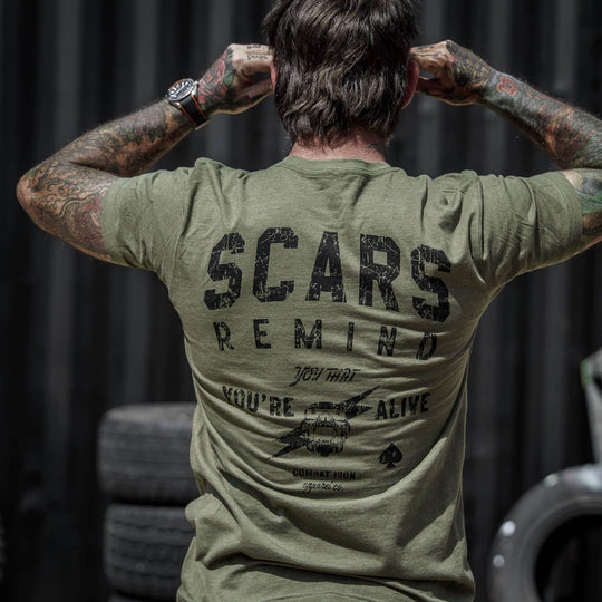 Scars Remind You That You're Alive Men's T-Shirt - One Revolver Surfboards