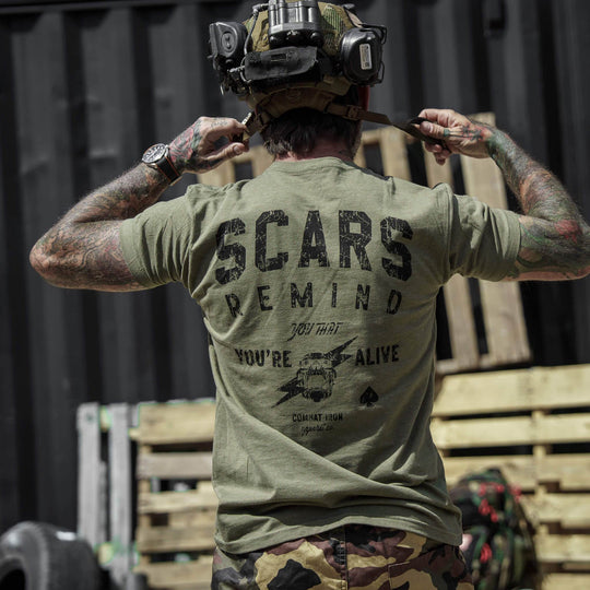 Scars Remind You That You're Alive Men's T-Shirt - One Revolver Surfboards