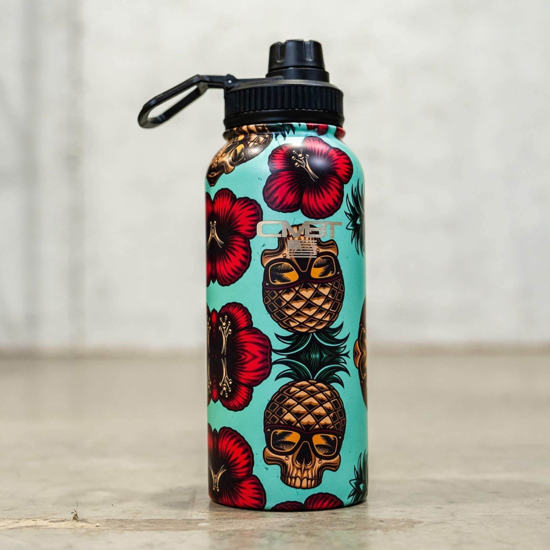 32oz Metal Hydration Bottle V2 | 24hr Insulated + Drink Port - One Revolver Surfboards