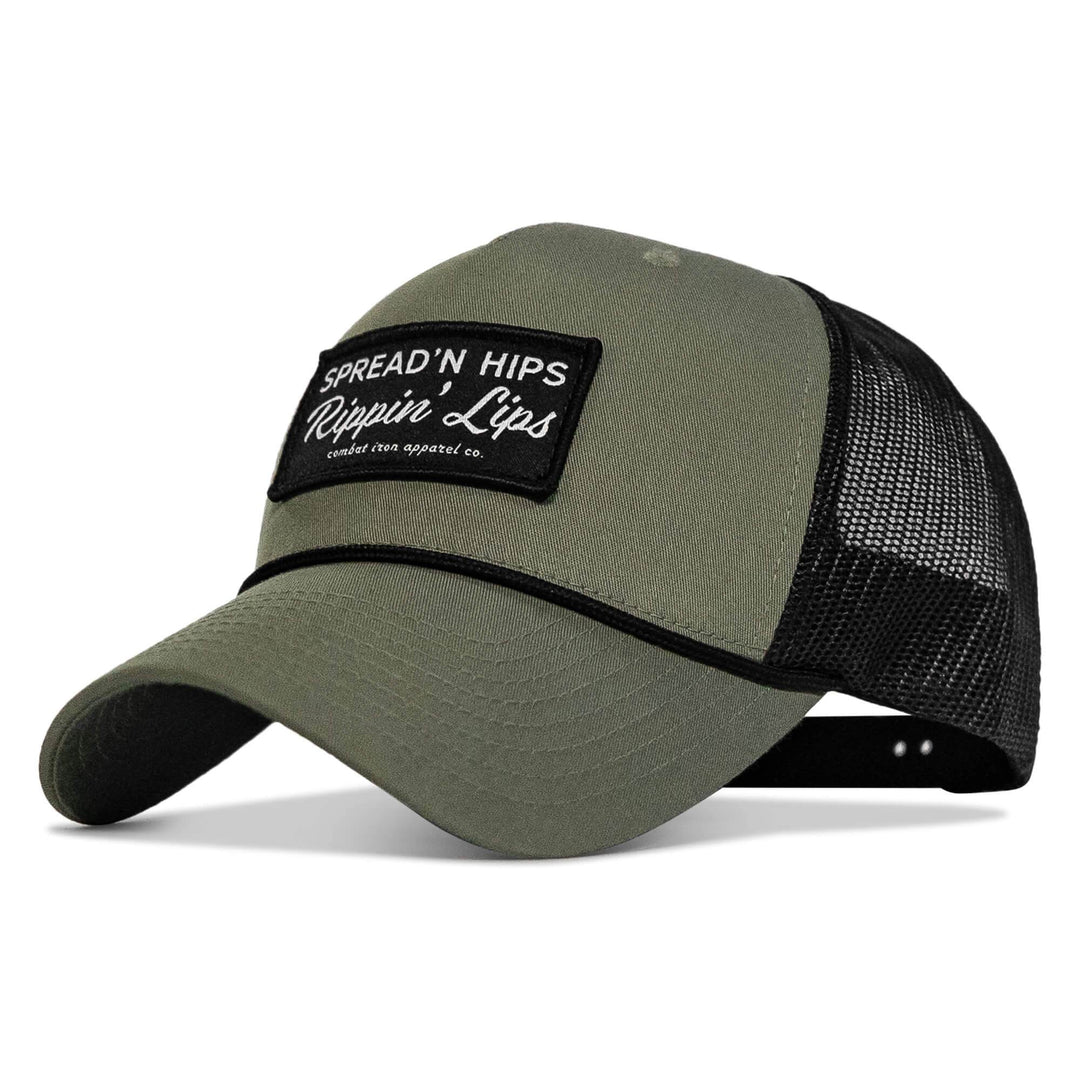 Spreadin' Hips Rippin' Lips Patch Rope Snapback - One Revolver Surfboards