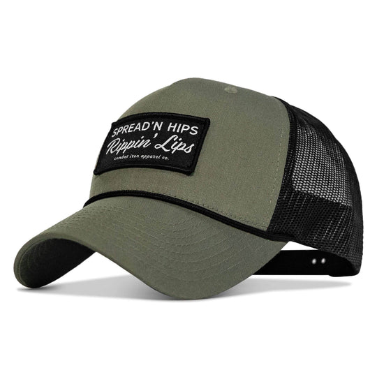 Spreadin' Hips Rippin' Lips Patch Rope Snapback - One Revolver Surfboards