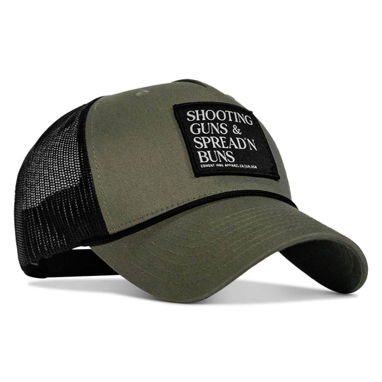 Shooting Guns & Spread'n Buns Patch Rope Snapback Hat - One Revolver Surfboards
