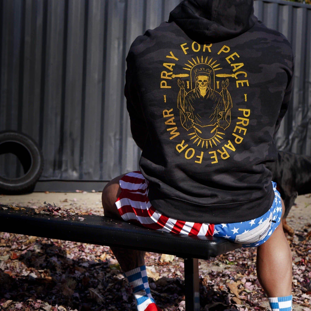 Pray For Peace. Prepare For War. Hoodie - One Revolver Surfboards