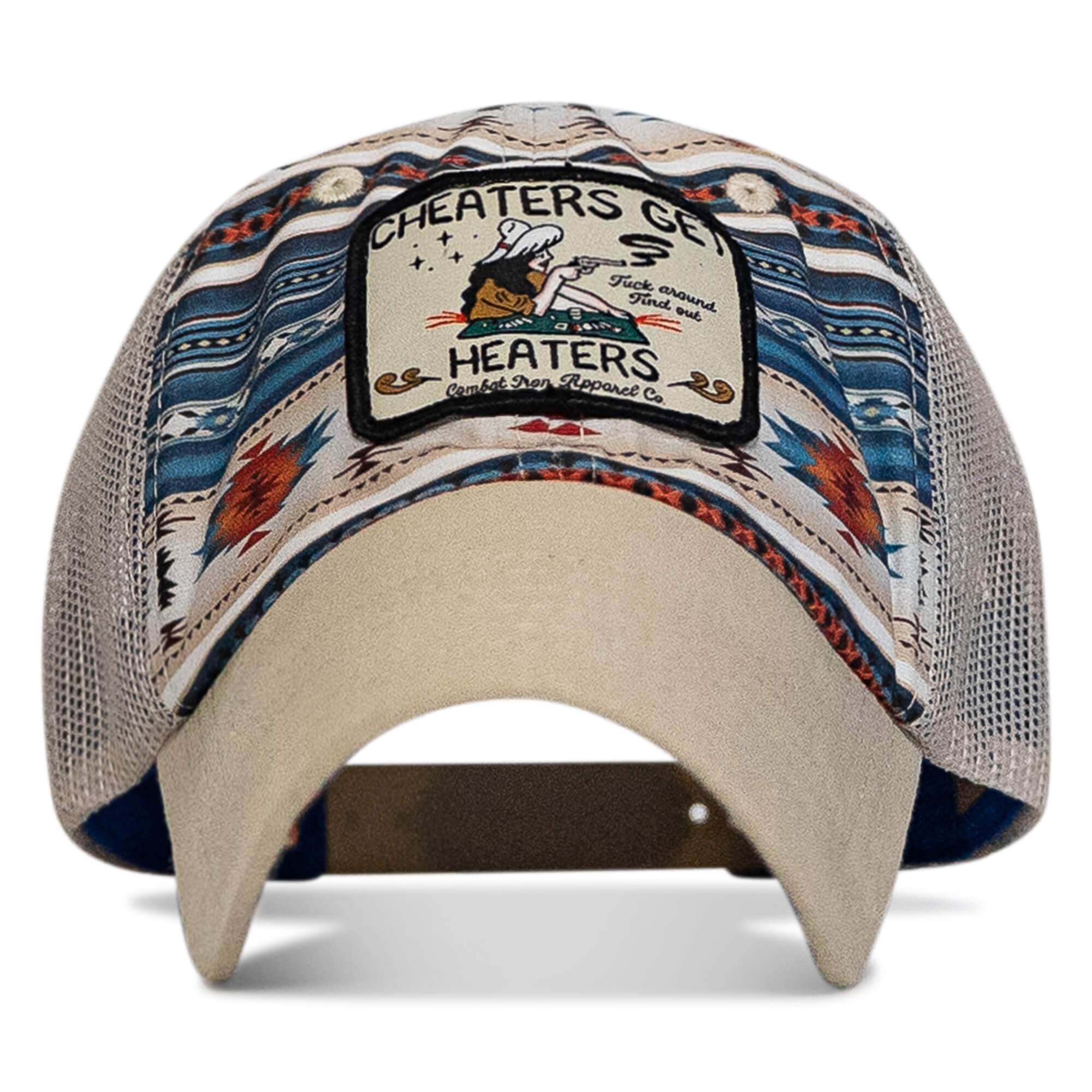 Cheaters Get Heaters Cowboy Patch Ripstop Mesh Snapback Hat - One Revolver Surfboards
