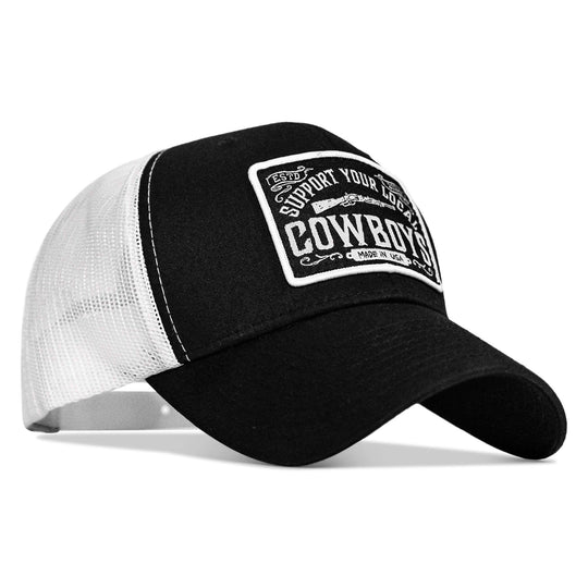 Support Your Local Cowboys Patch Snapback Hat - One Revolver Surfboards