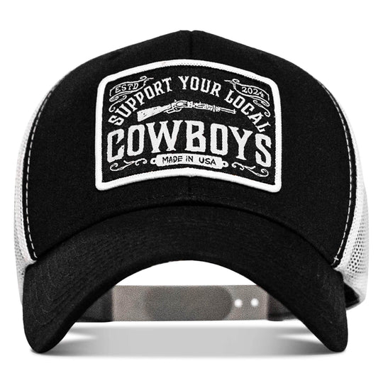 Support Your Local Cowboys Patch Snapback Hat - One Revolver Surfboards