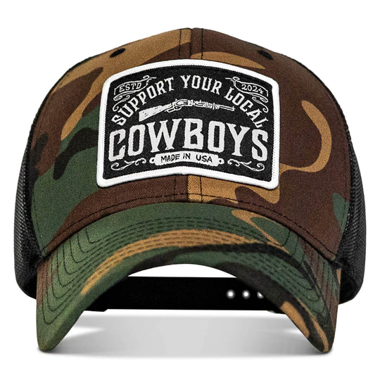 Support Your Local Cowboys Patch Snapback Hat - One Revolver Surfboards