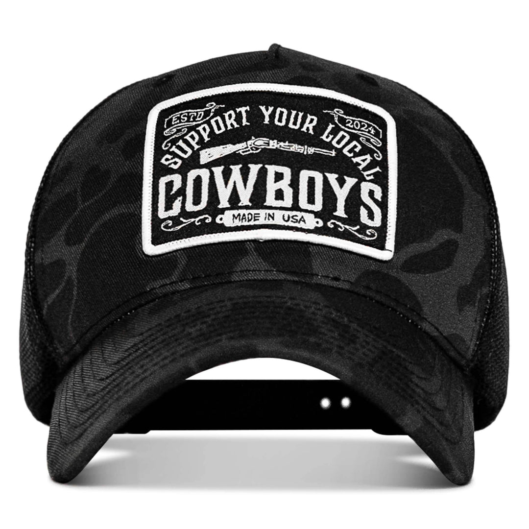 Support Your Local Cowboys Patch Snapback Hat - One Revolver Surfboards