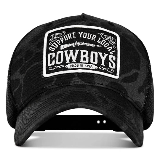 Support Your Local Cowboys Patch Snapback Hat - One Revolver Surfboards
