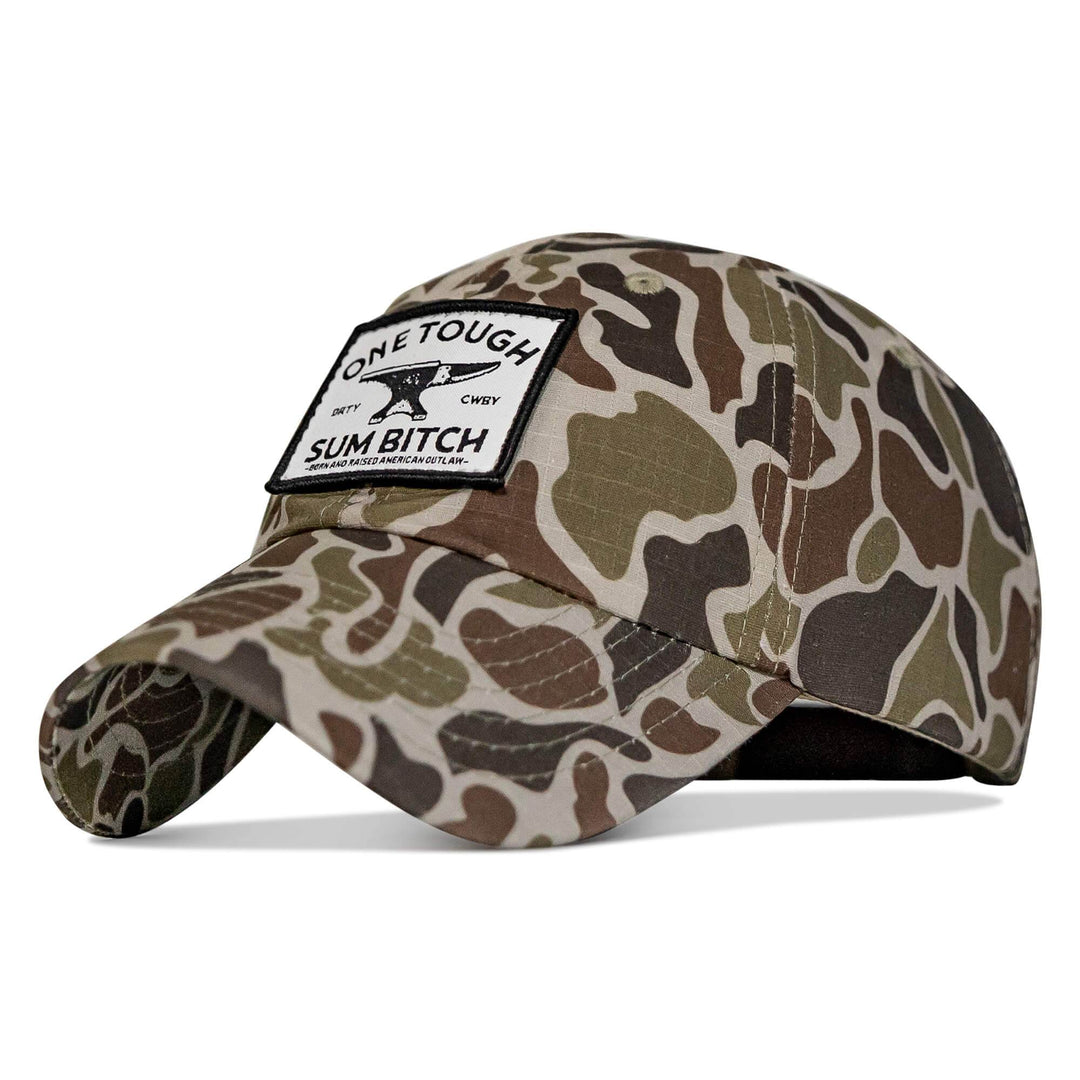 One Tough Sum B Patch Ripstop Low Profile Hat - HEADWEAR - One Revolver Surfboards