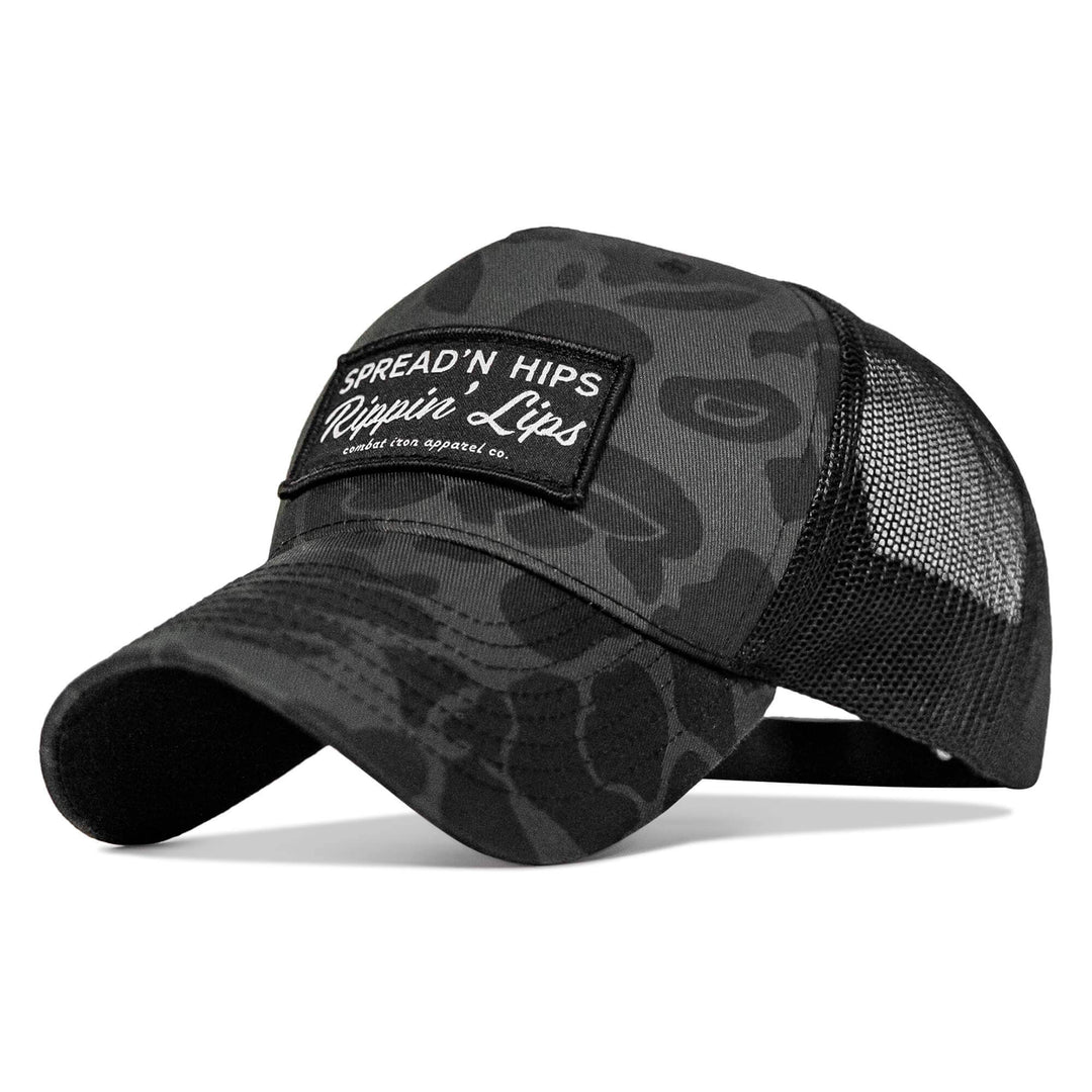 Spreadin' Hips Rippin' Lips Patch Snapback - One Revolver Surfboards