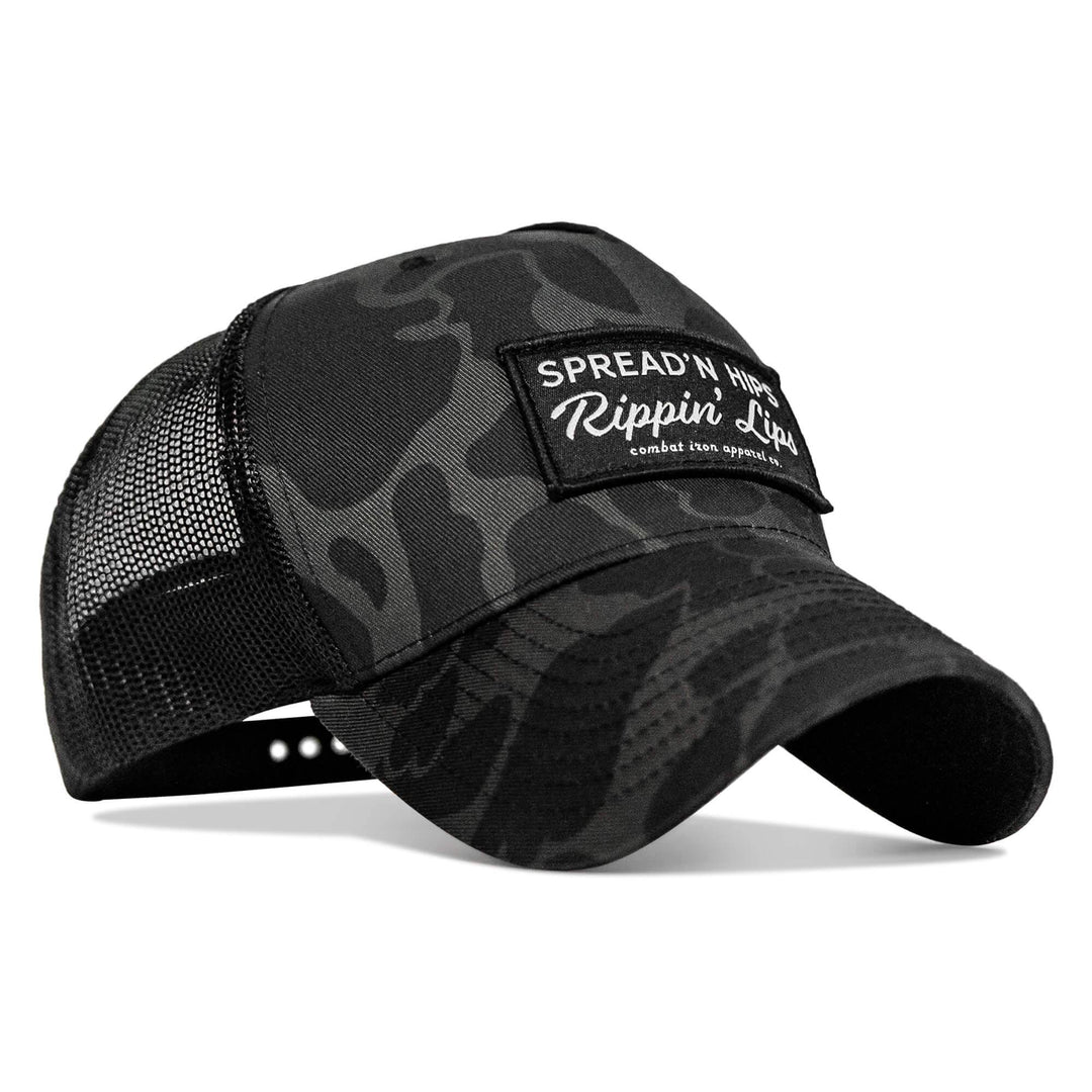 Spreadin' Hips Rippin' Lips Patch Snapback - One Revolver Surfboards