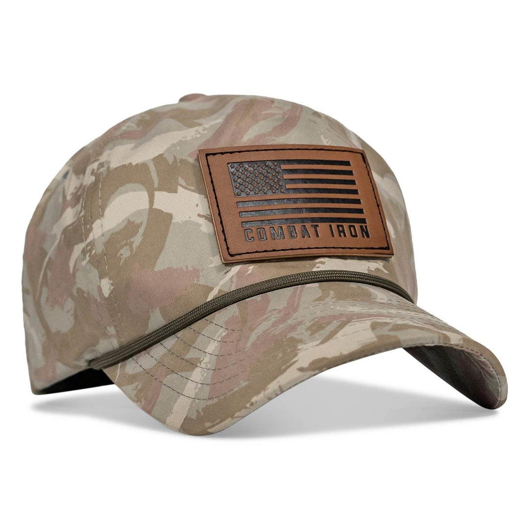 US Flag Leather Patch Crushable Snapback Hat - HEADWEAR - One Revolver Surfboards