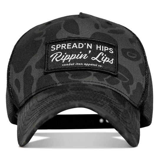 Spreadin' Hips Rippin' Lips Patch Snapback - One Revolver Surfboards