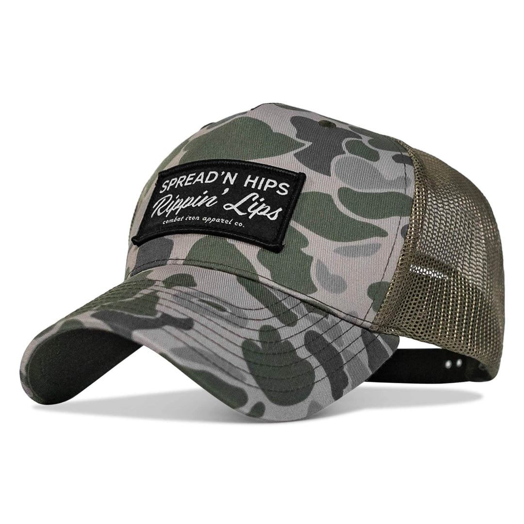 Spreadin' Hips Rippin' Lips Patch Snapback - One Revolver Surfboards